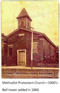 1st church after bell tower added c1866