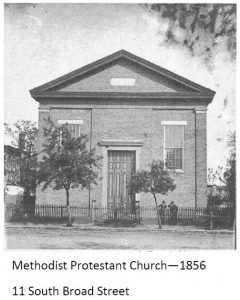 1st church building built 1856
